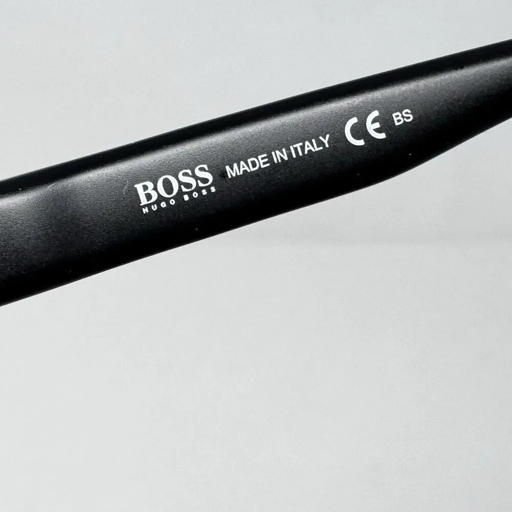 Hugo Boss 0729 DL5 Matte Black Rectangular Eyeglass Frames 54-17-140
